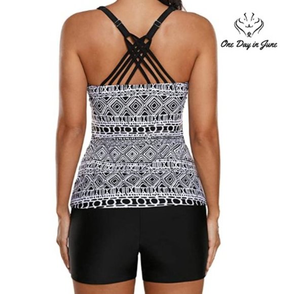 Two Pieces Tankini Swimsuit - Picture 2 of 3